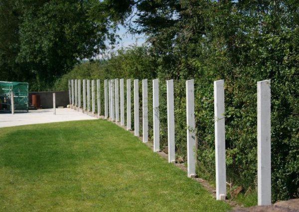 Concrete fence posts for farm boundaries